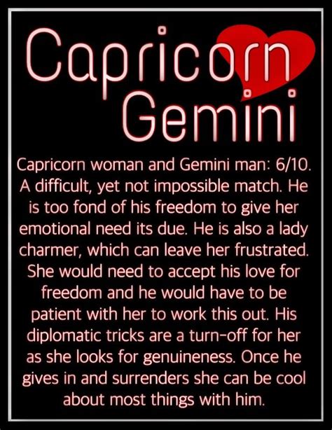 gemini man capricorn woman